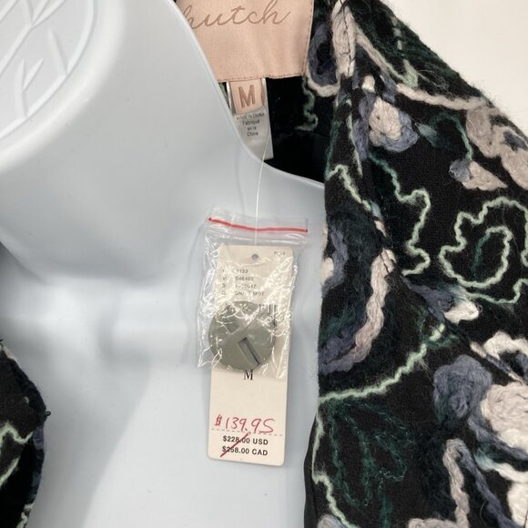 Anthropologie NWT Hutch Womens Floral Embroidered Overcoat Sz Medium Boho Office - Picture 8 of 16